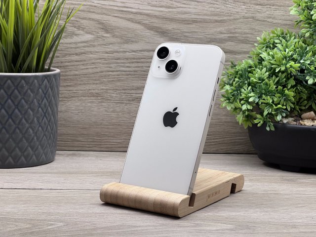 iPhone 14 Starlight 128GB 2 ÉV Garanciával Számlával Aksi 100%
