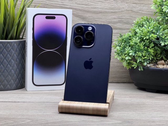 iPhone 14 Pro Deep Purple 128GB 2 ÉV Garanciával Számlával Aksi 100%