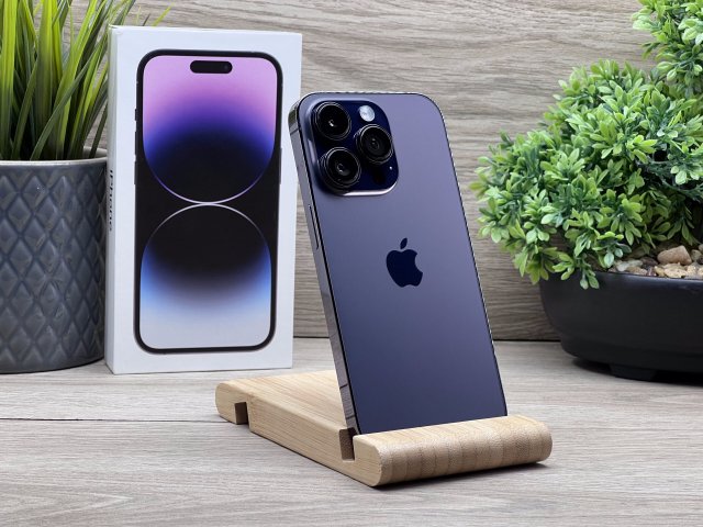iPhone 14 Pro Deep Purple 128GB 2 ÉV Garanciával Számlával Aksi 100%