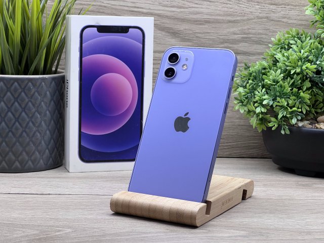 iPhone 12 Purple 64GB 2 ÉV Garanciával Számlával