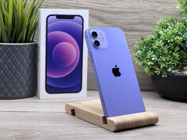 iPhone 12 Purple 64GB 2 ÉV Garanciával Számlával