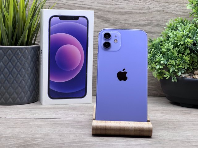 iPhone 12 Purple 64GB 2 ÉV Garanciával Számlával