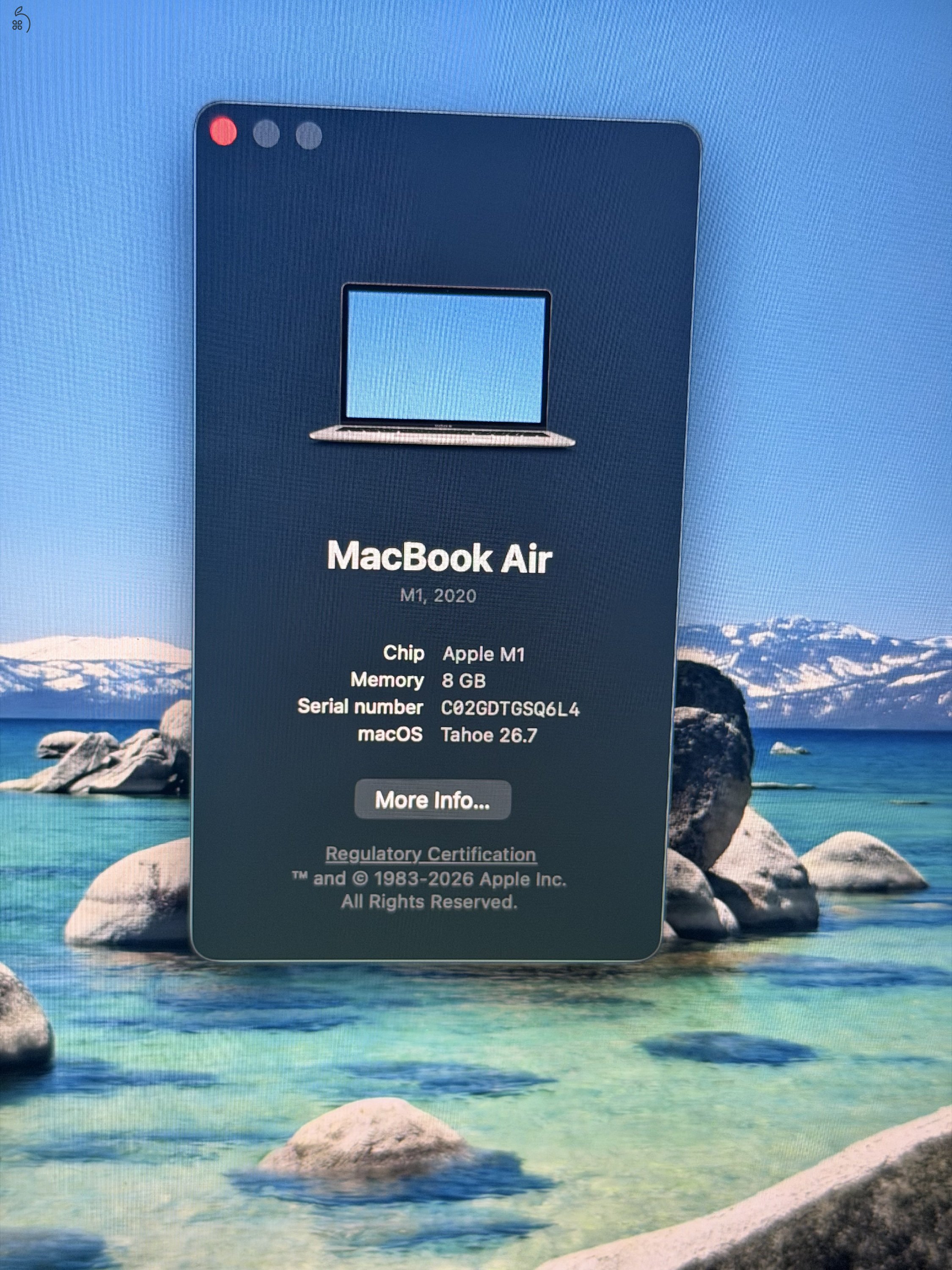 Macbook air m1 8/256