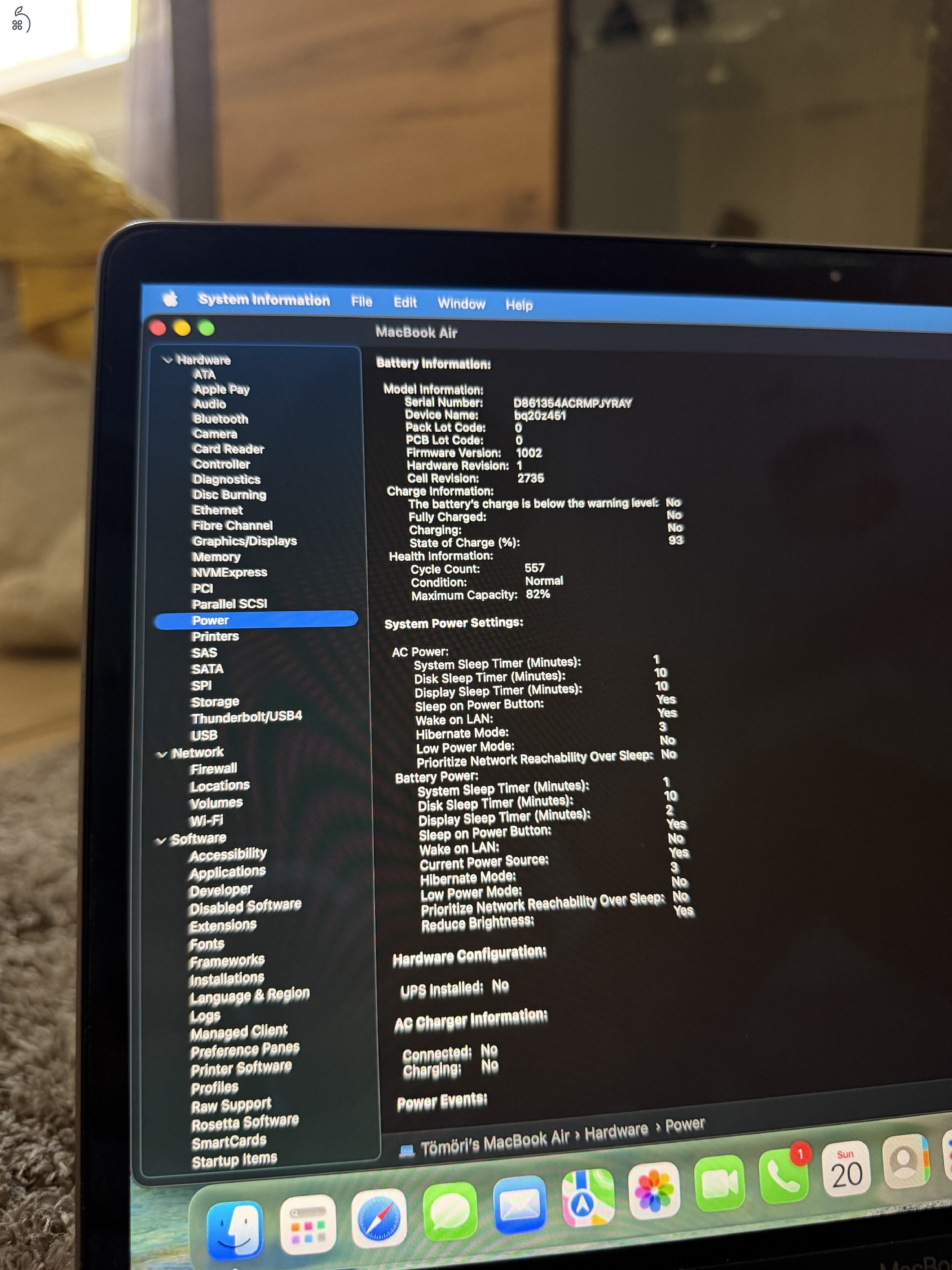 Macbook air m1 8/256