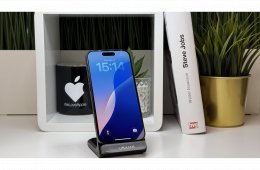 iPhone 15 Pro 256GB, Fekete Titán, Független, Számla, 2 Év Garancia, 89%