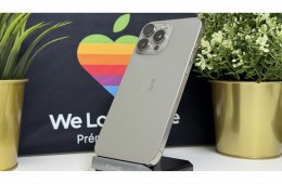 iPhone 16 Pro Max 512GB, Natúr Titán, Független, Számla, 2 Év Garancia, 92%