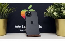 iPhone 15 128GB, Fekete, Független, Számla, 2 Év Garancia, 88%