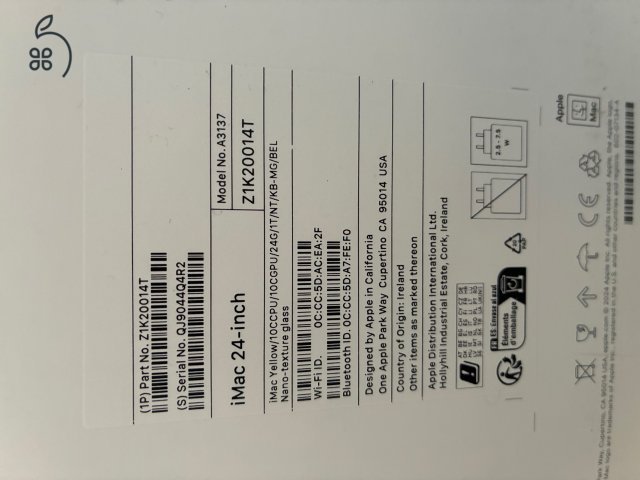 vadonat új sárga iMac M4