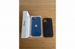 iPhone 13 128 GB, független, akku 78%, kék + AJÁNDÉK SPIGEN TOK