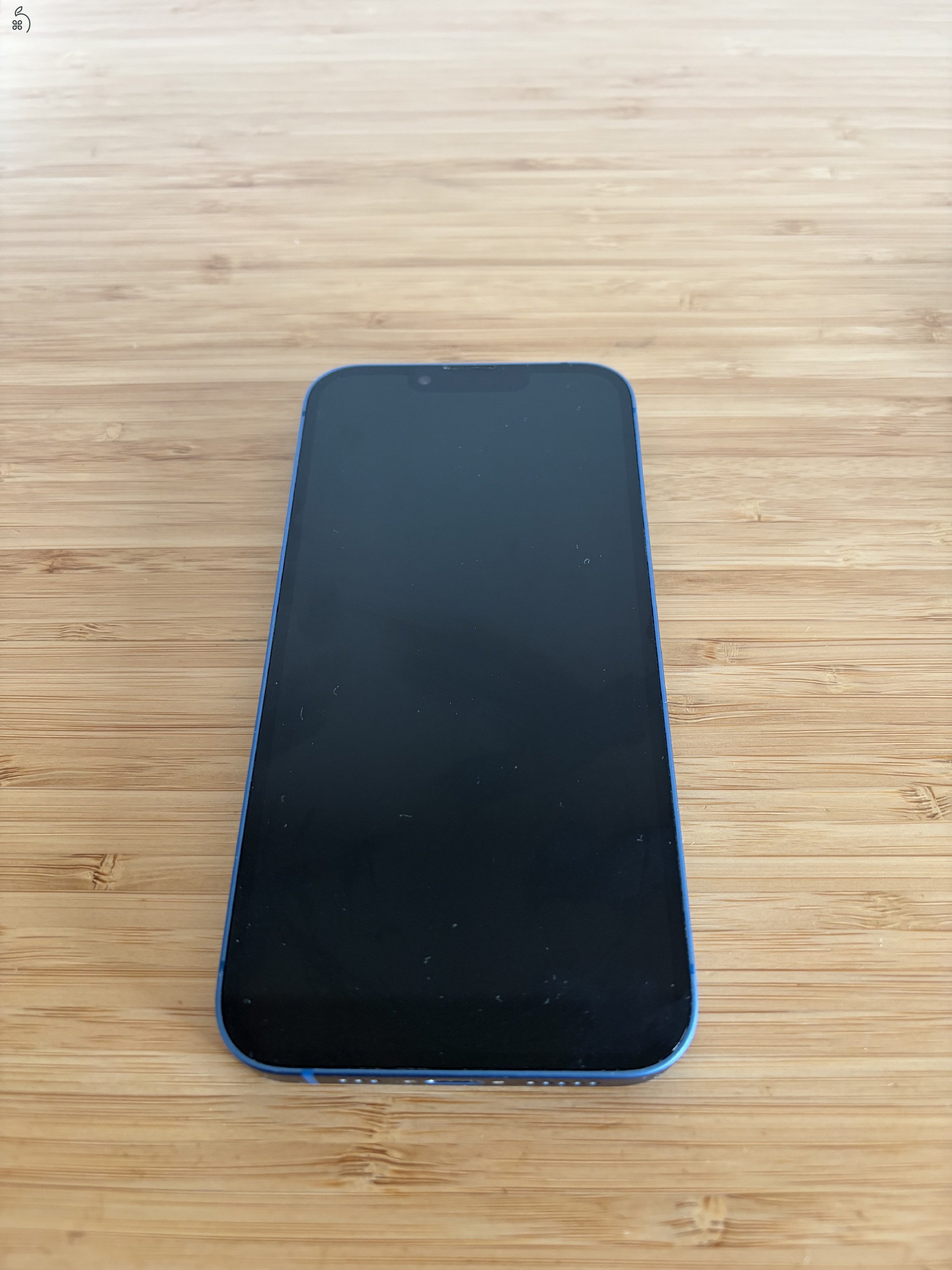iPhone 13 128 GB, független, akku 78%, kék + AJÁNDÉK SPIGEN TOK