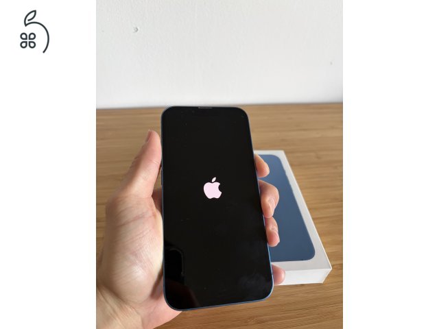 iPhone 13 128 GB, független, akku 78%, kék + AJÁNDÉK SPIGEN TOK