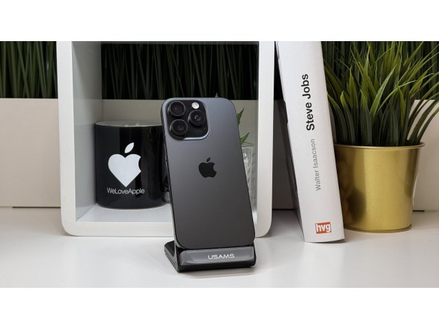 iPhone 16 Pro 256GB, Fekete, Független, Számla, 2 Év Garancia, 87%