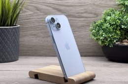 Hibátlan iPhone 15 Blue 128GB 2 ÉV Garanciával Számlával Aksi 100%
