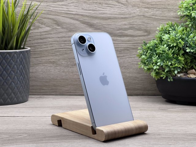 Hibátlan iPhone 15 Blue 128GB 2 ÉV Garanciával Számlával Aksi 100%