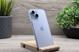 Hibátlan iPhone 15 Blue 128GB 2 ÉV Garanciával Számlával Aksi 100%