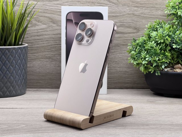 Hibátlan iPhone 16 Pro Max Desert Titanium 256GB 2 ÉV Garanciával Számlával