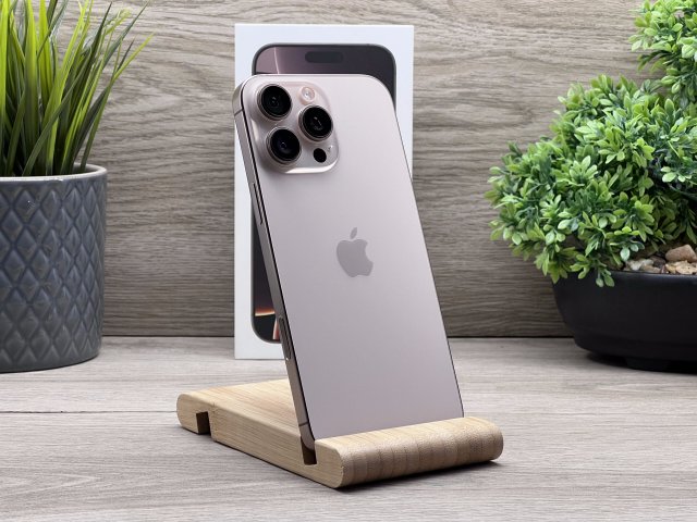 Hibátlan iPhone 16 Pro Max Desert Titanium 256GB 2 ÉV Garanciával Számlával