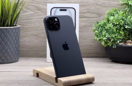 Hibátlan iPhone 15 Black 128GB 2 ÉV Garanciával Számlával