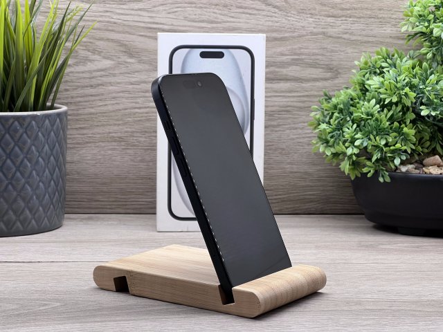Hibátlan iPhone 15 Black 128GB 2 ÉV Garanciával Számlával