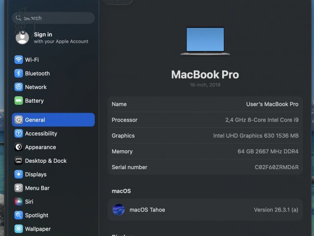 Macbook Pro 16