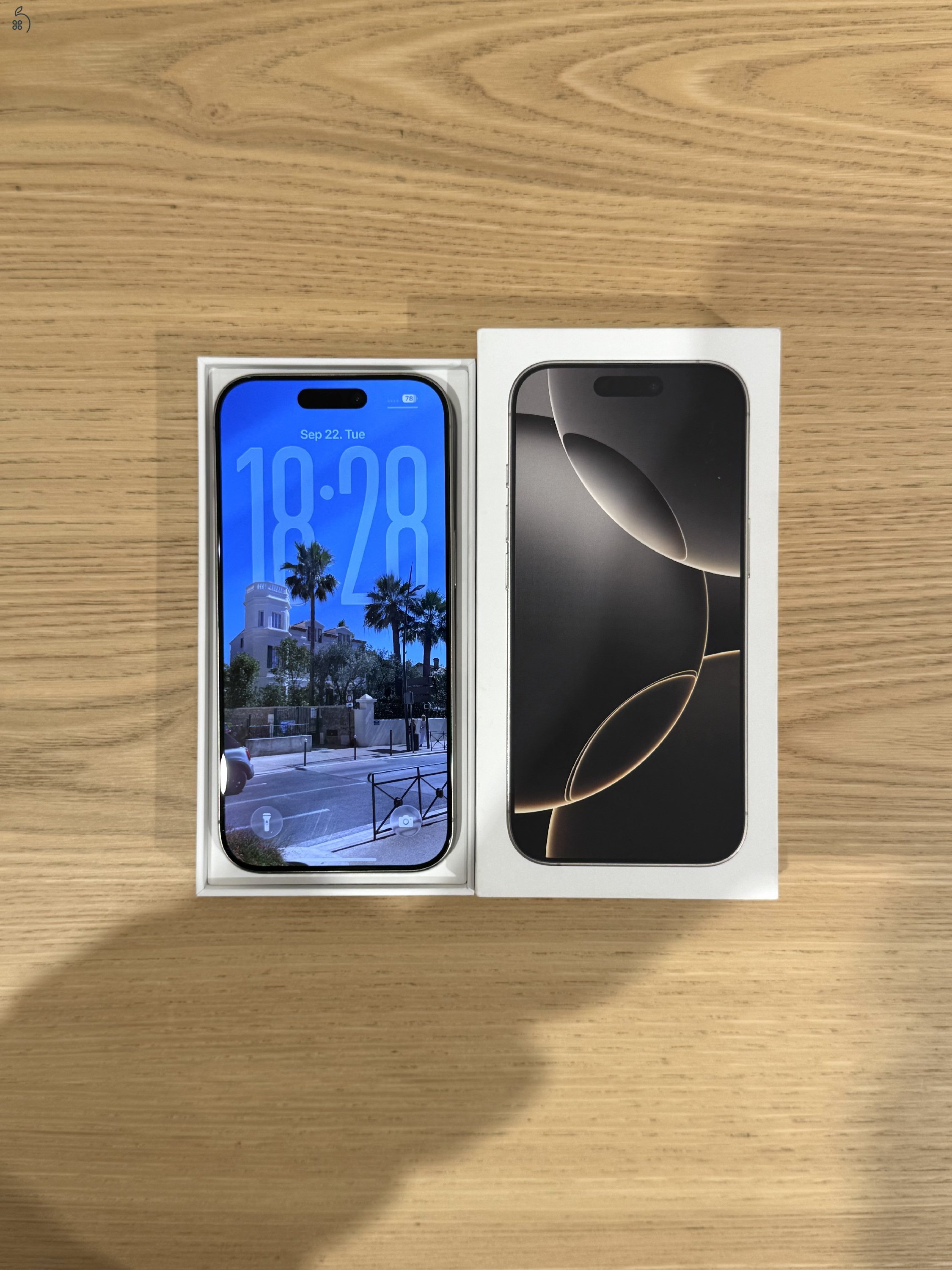 iPhone 16 Pro – 128GB – Natural Titanium – 90% Akkumulátor