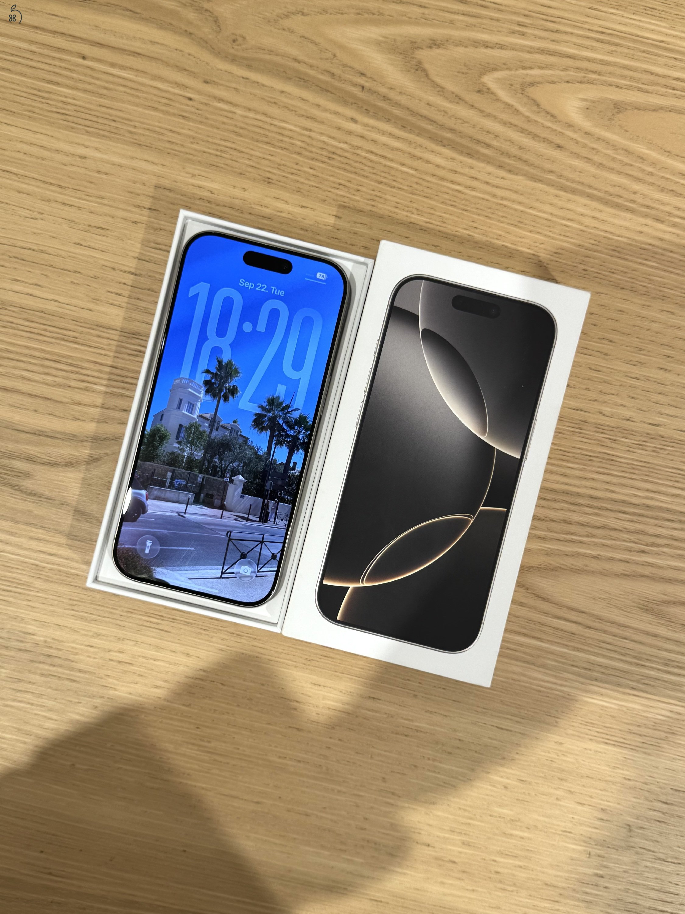 iPhone 16 Pro – 128GB – Natural Titanium – 90% Akkumulátor