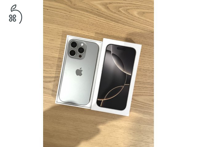 iPhone 16 Pro – 128GB – Natural Titanium – 90% Akkumulátor