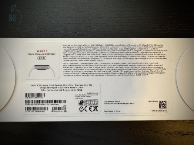 Apple Watch Series 8 45mm Stainless steel, cellular