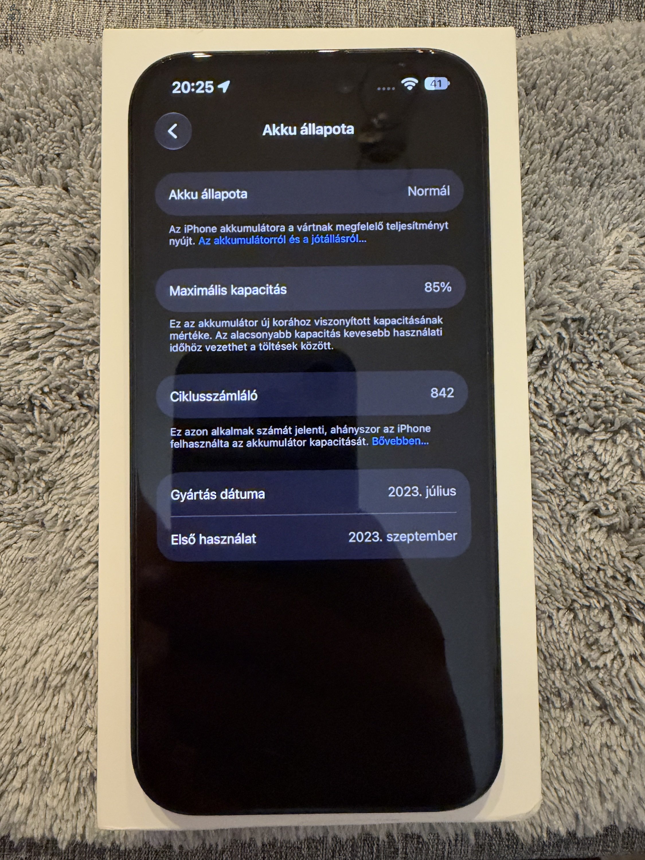 iPhone 15 Pro 128 GB Blue Titanium