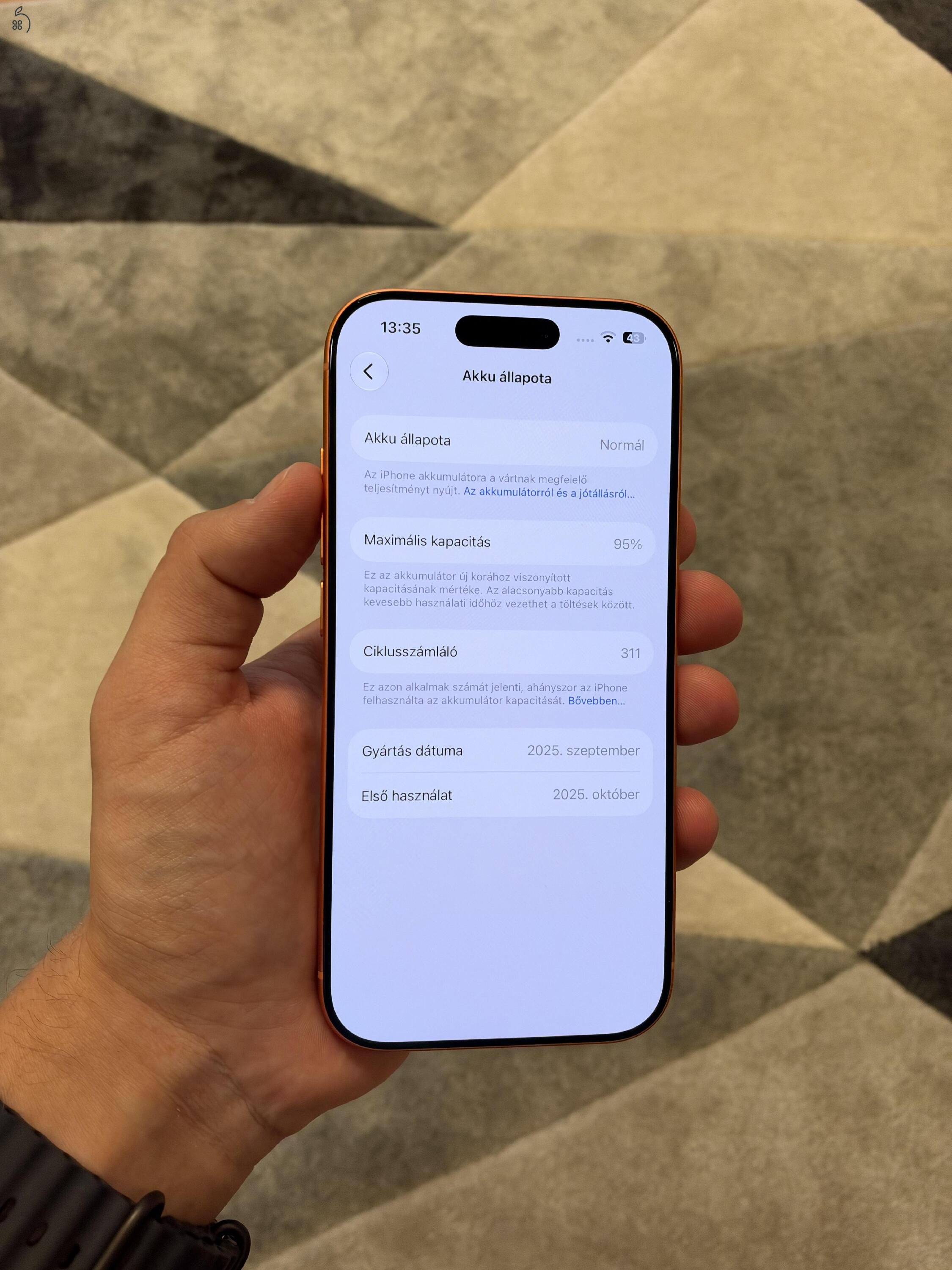 iPhone 17 Pro Cosmic Orange 256gb - Kártyafüggetlen