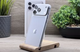 Hibátlan iPhone 17 Pro Max Silver 512GB 2 ÉV Garanciával 93%