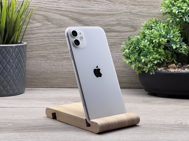 Hibátlan iPhone 11 White 128GB 2 ÉV Garanciával Számlával Aksi 100%