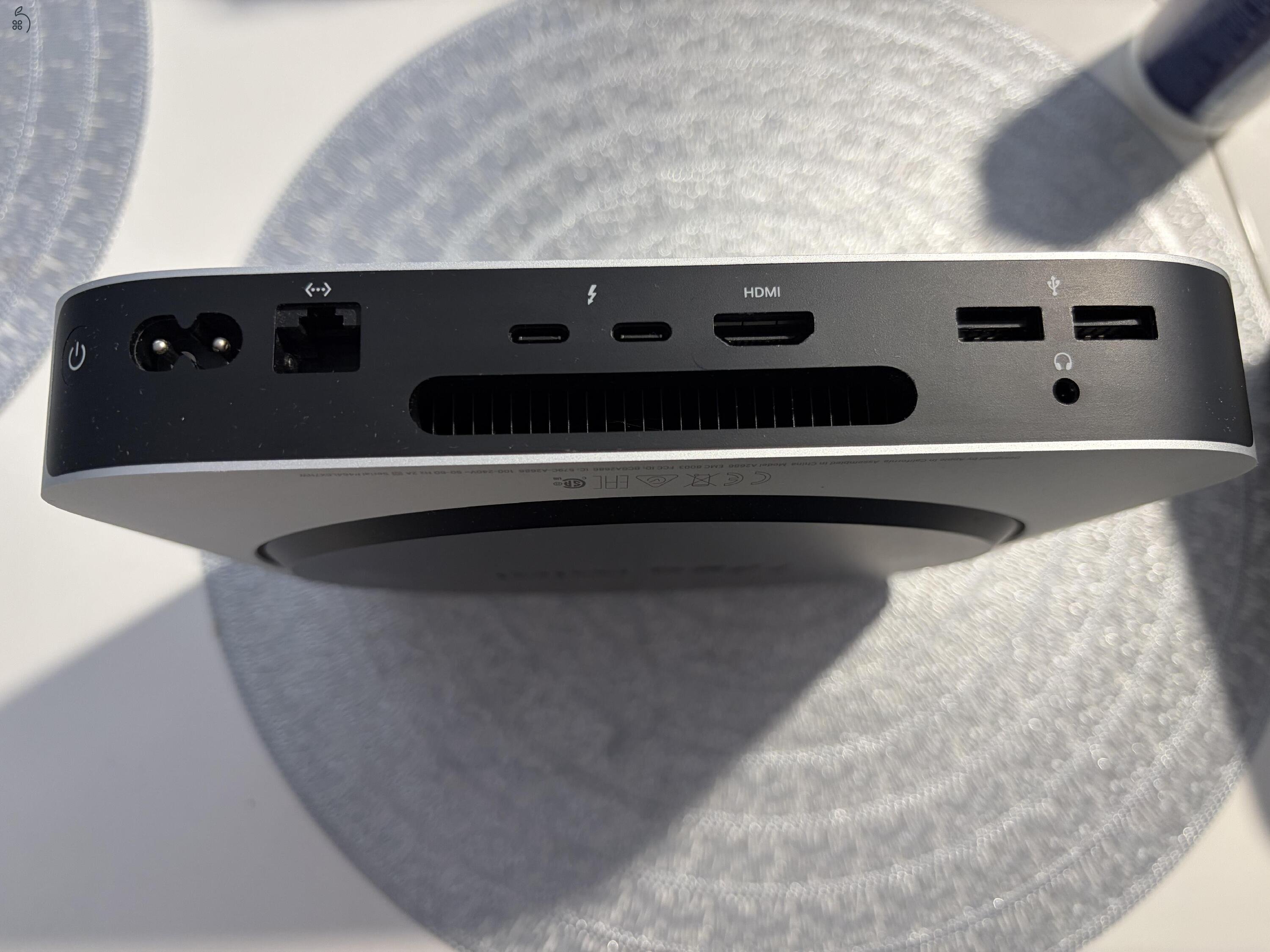 Apple Mac Mini M2 8Gb 256 Gb Hibátlan, szép (8 magos CPU, 10 core GPU, 16 magos Neural Engine)