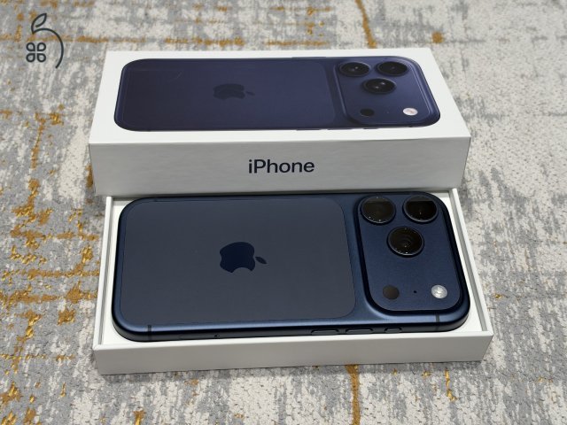  iPhone 17 Pro 512GB mélykék színű, független, 98% akku, Apple garanciával 2028-ig