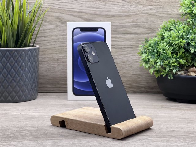 iPhone 12 Mini Black 64GB 2 ÉV Garanciával Számlával Aksi 100%