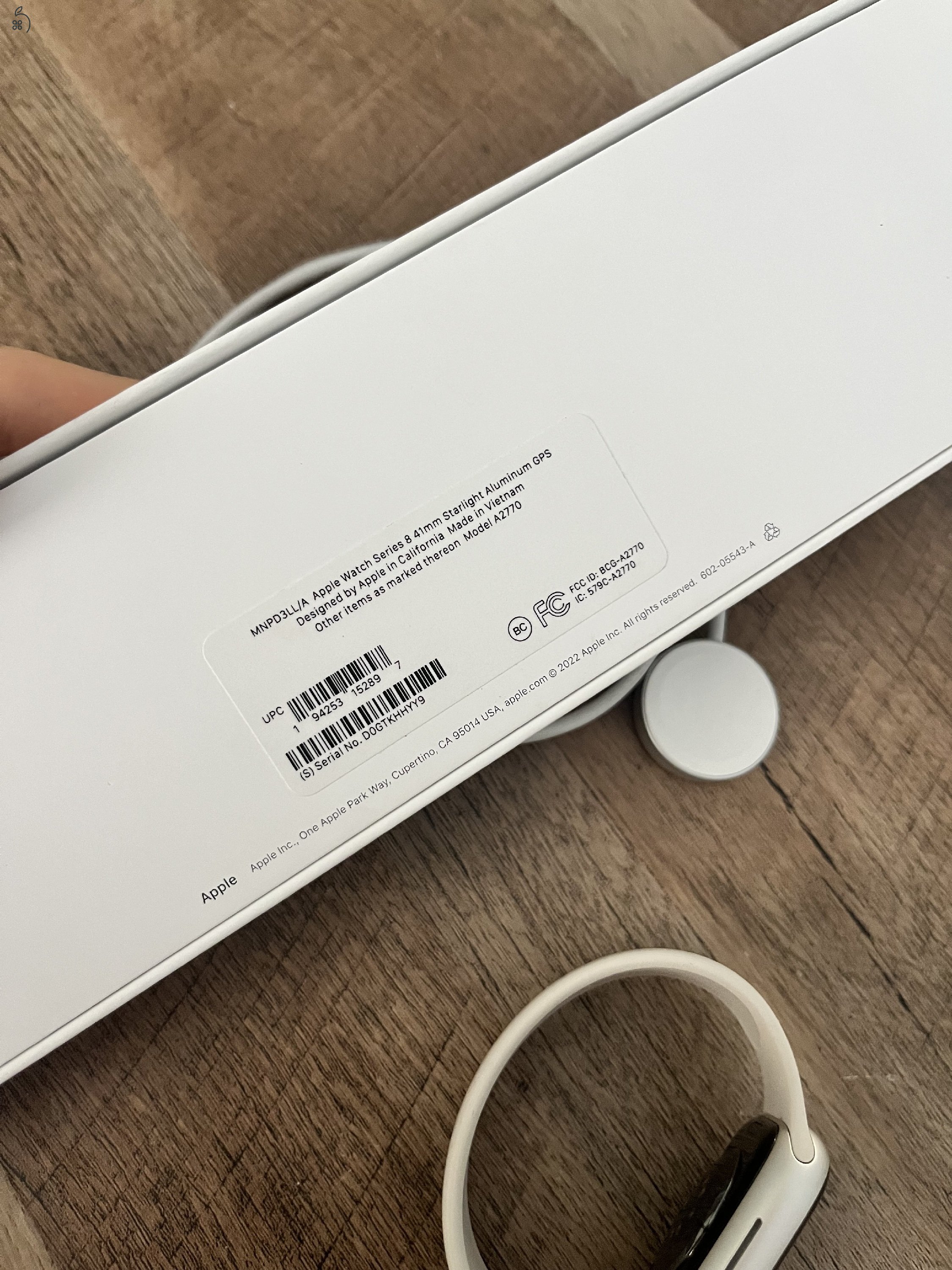 Apple Watch Series 8 41 mm Starlight Aluminium GPS