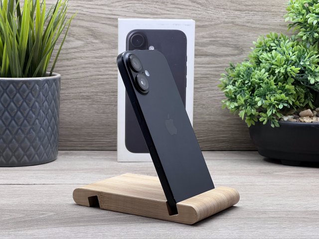 iPhone 16 Black 128GB 2 ÉV Garanciával Számlával