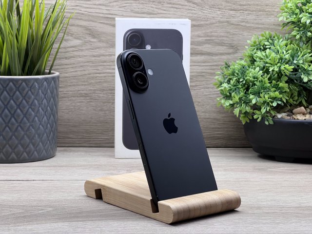 iPhone 16 Black 128GB 2 ÉV Garanciával Számlával