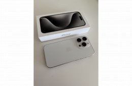Eladó iPhone 15 Pro fehér titán 128 GB
