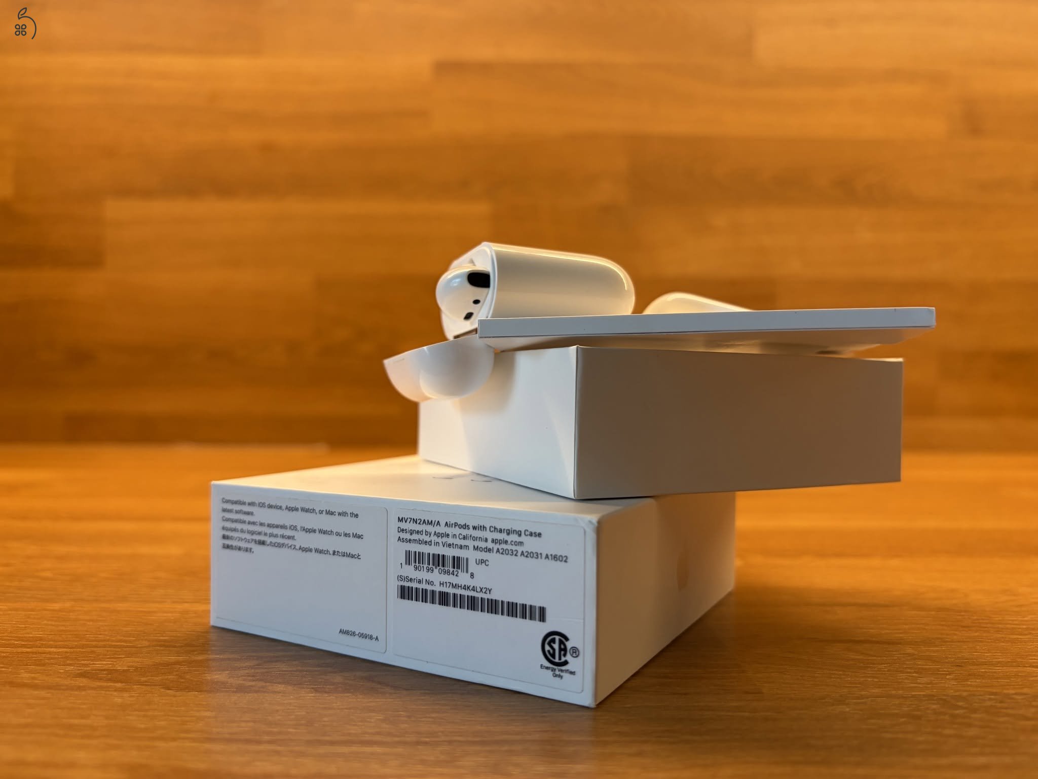Apple AirPods 2 (Charging Case) - PATIKA, ÚJSZERŰ ÁLLAPOTBAN!