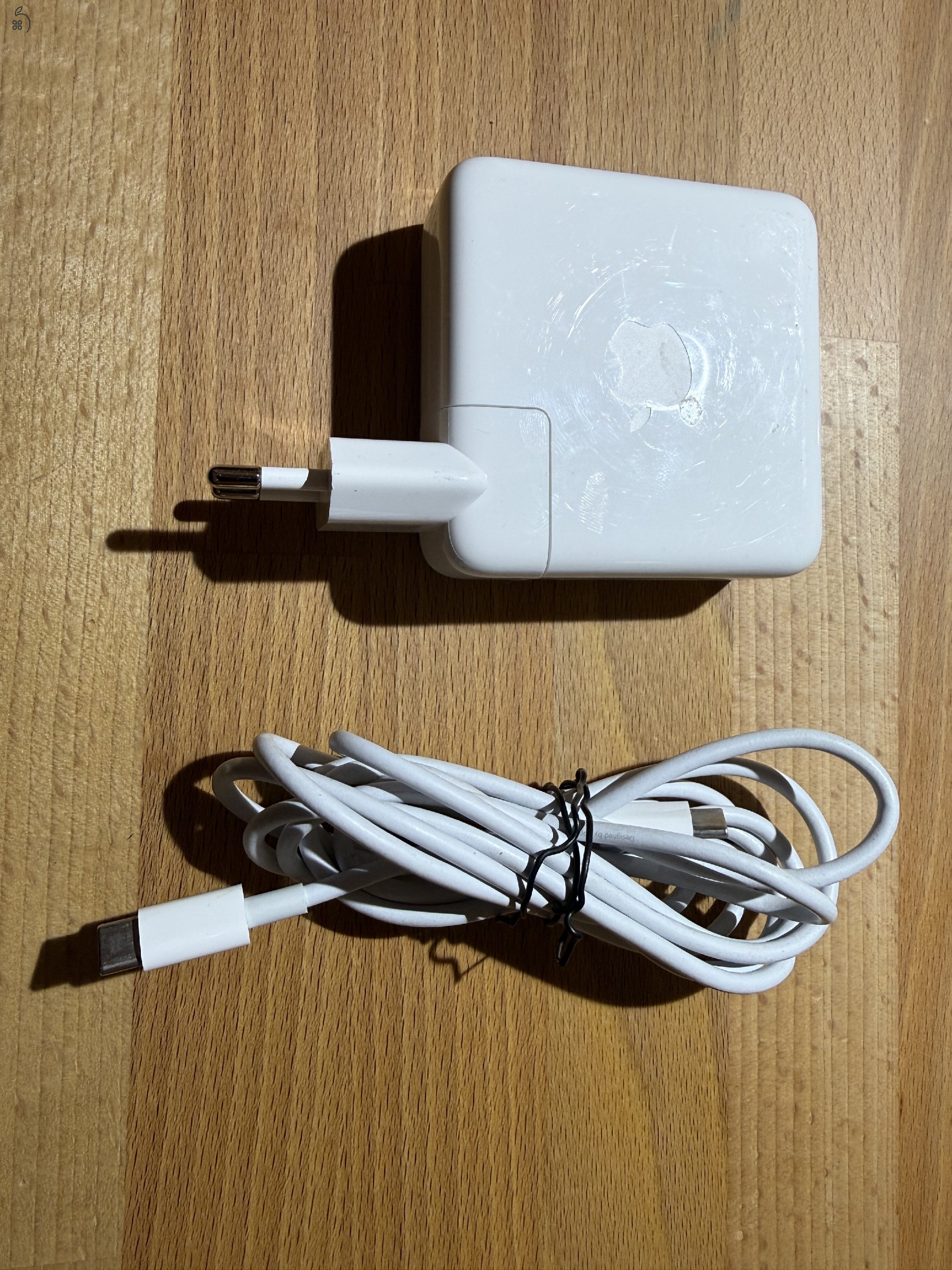 Eredeti Apple 67W USB-C töltő A2518 + USB-C kábel – MacBook