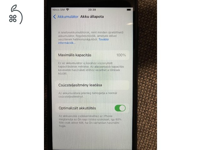 Apple iPhone 7, Fekete, 32GB, 100% akkumulátor 