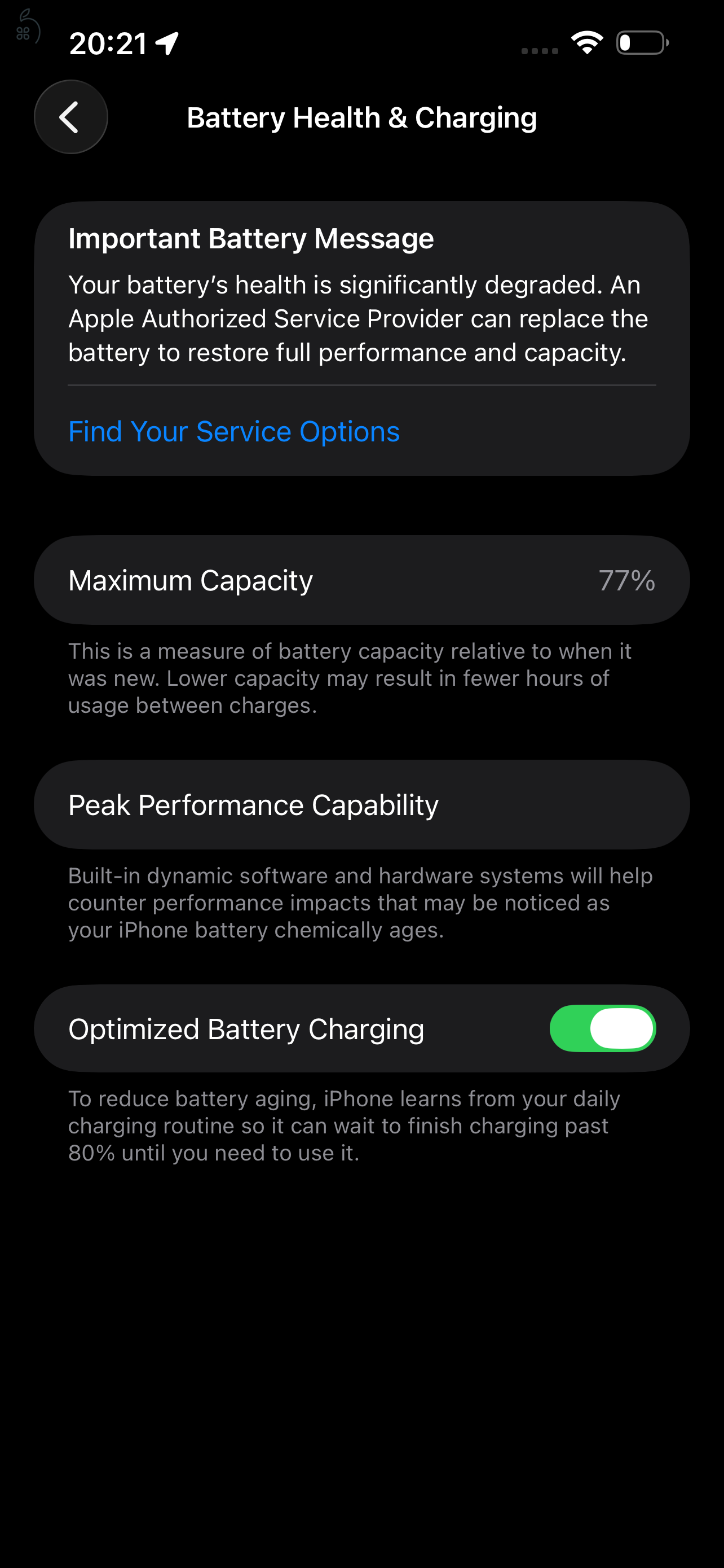 Iphone 14 Plus 77% akkumulátor