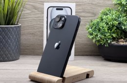 iPhone 15 Black 128GB 2 ÉV Garanciával Számlával