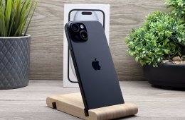 iPhone 15 Black 128GB 2 ÉV Garanciával Számlával