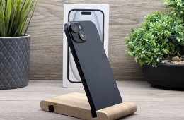 iPhone 15 Black 128GB 2 ÉV Garanciával Számlával
