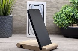 iPhone 15 Black 128GB 2 ÉV Garanciával Számlával