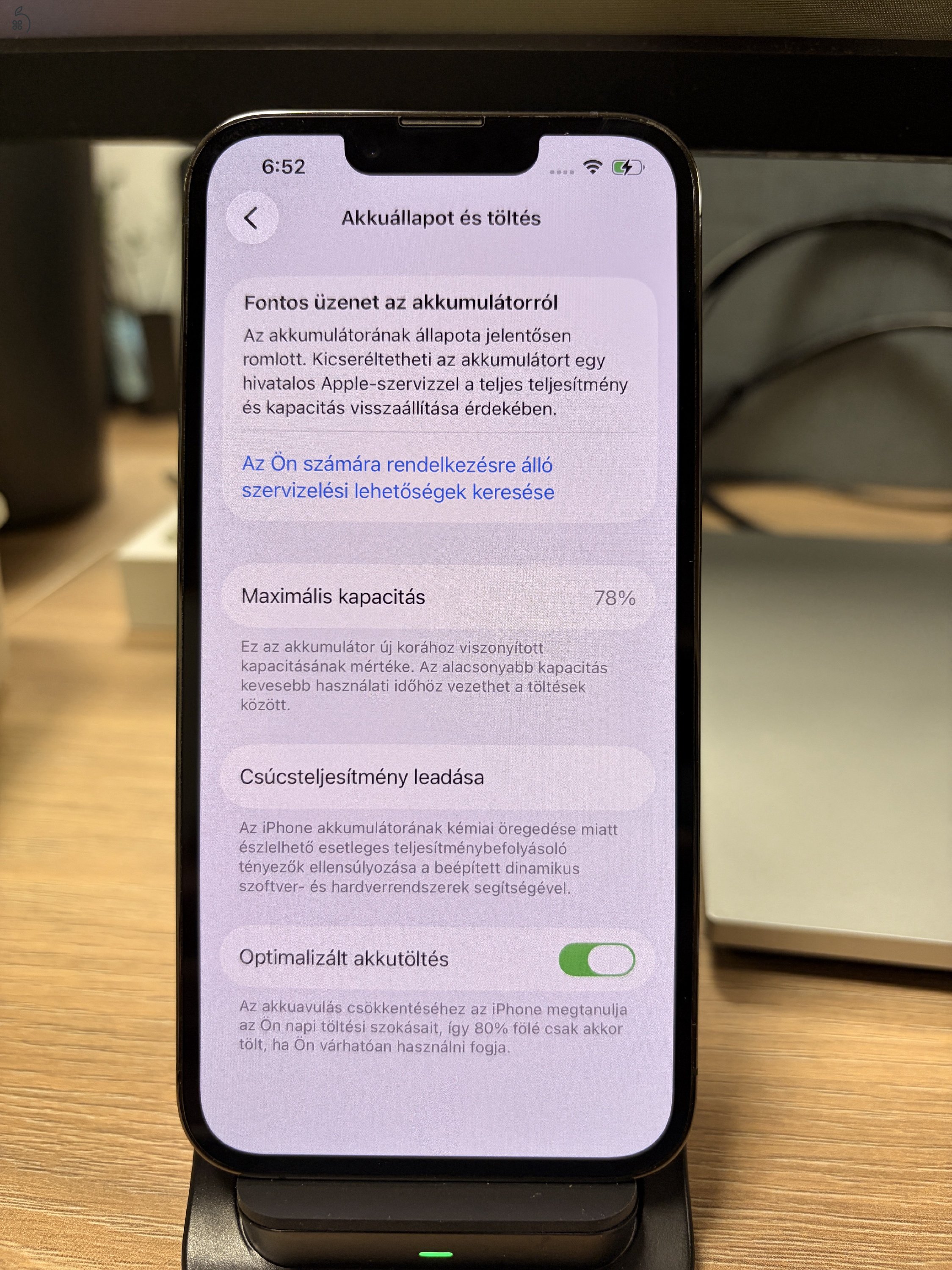 iPhone 13 Pro 256GB Graphite - Gyári dobozában, szép állapotban (78% akku)