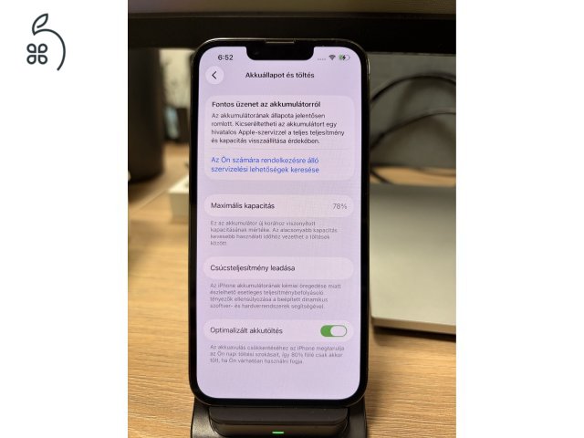 iPhone 13 Pro 256GB Graphite - Gyári dobozában, szép állapotban (78% akku)