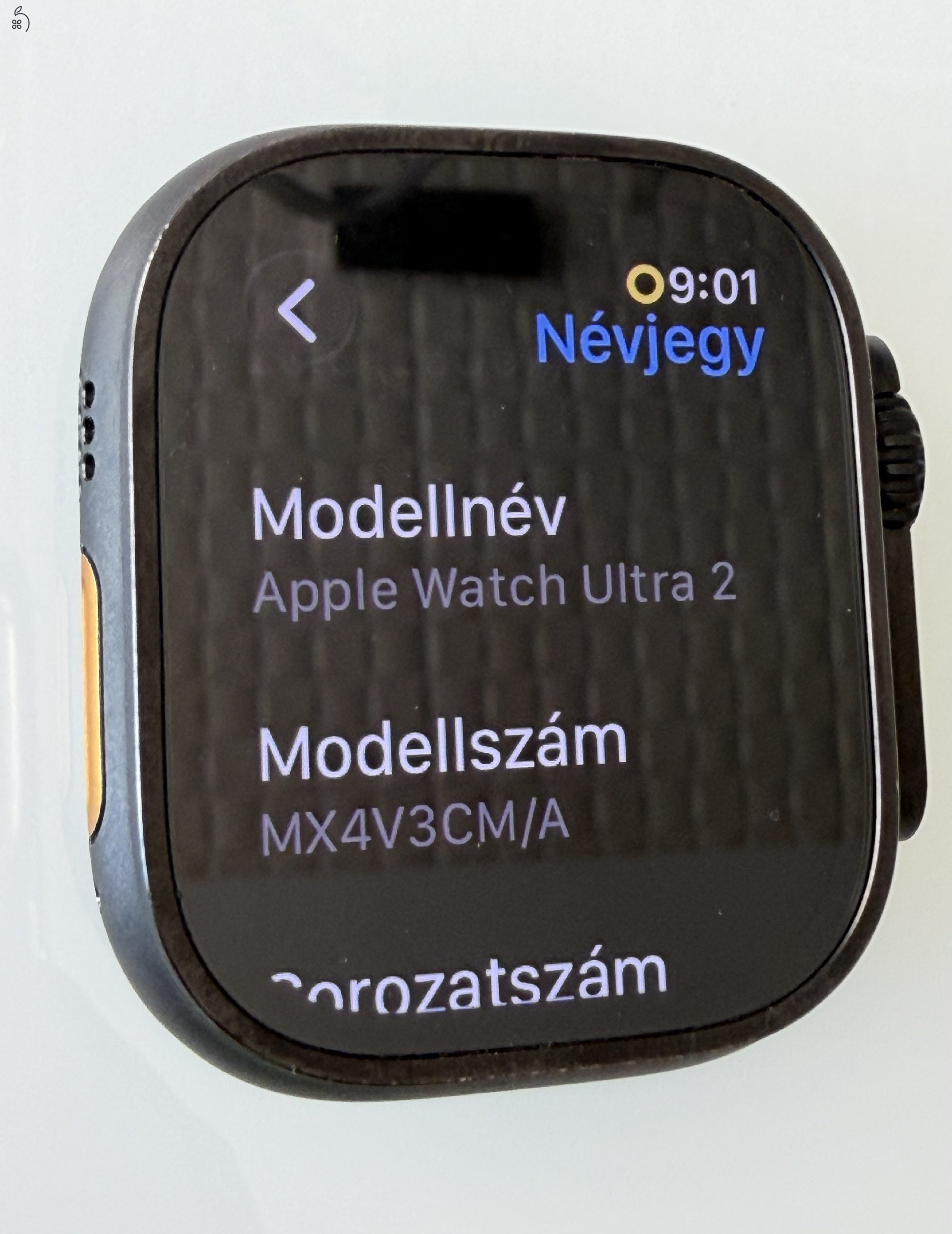 Apple Watch Ultra 2 Akku: 100% Makulátlan! Black Titanium 49 mm GPS+Cellular
